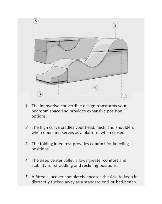 Liberator Aria Convertible Chaise And Bench