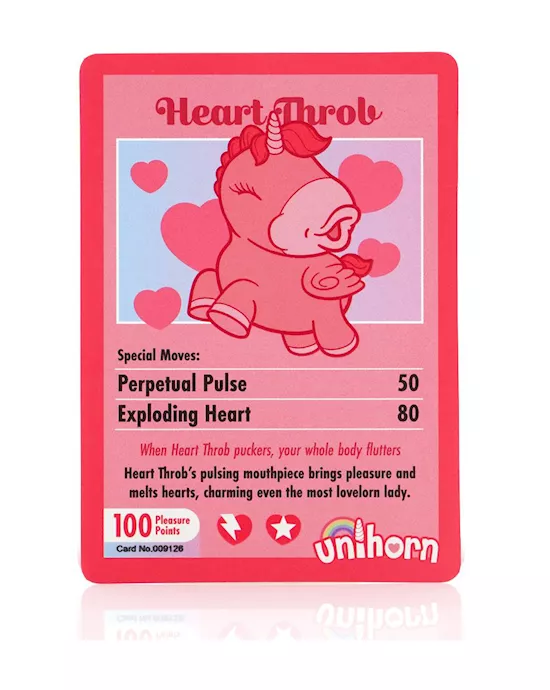 Unihorn Heart Throb Pulsing Clitoral Vibrator