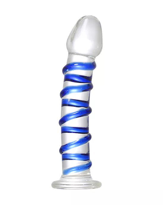 G-Spot Spiral Glass Dildo