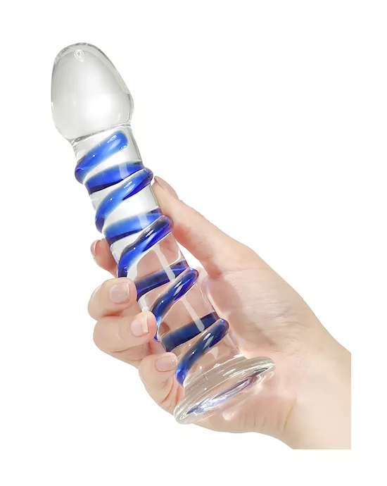 G-Spot Spiral Glass Dildo