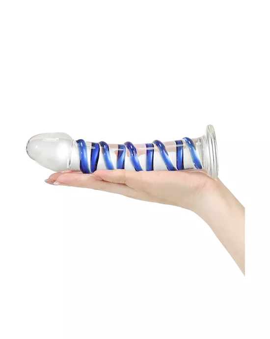 G-Spot Spiral Glass Dildo
