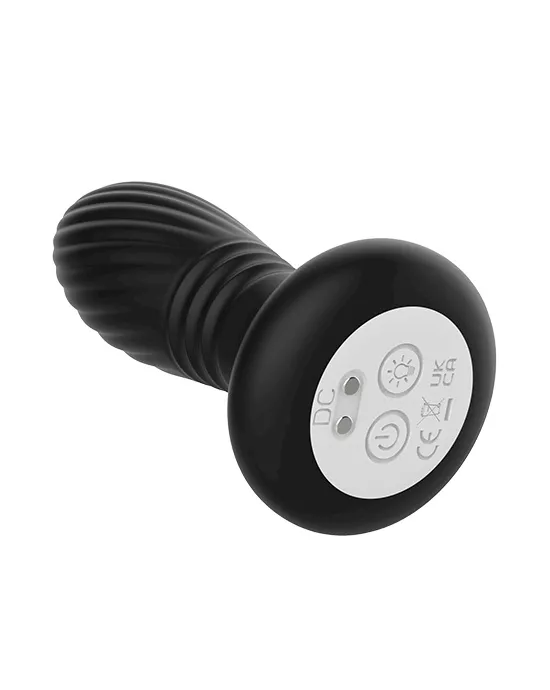 Raunchy Rainbow Remote Controlled Thrusting Butt Plug