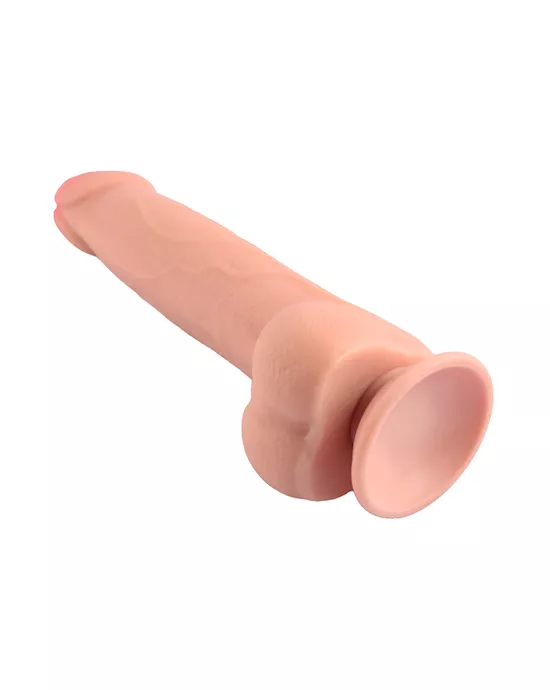 Ruler Sliding Skin Dual Layer Dildo