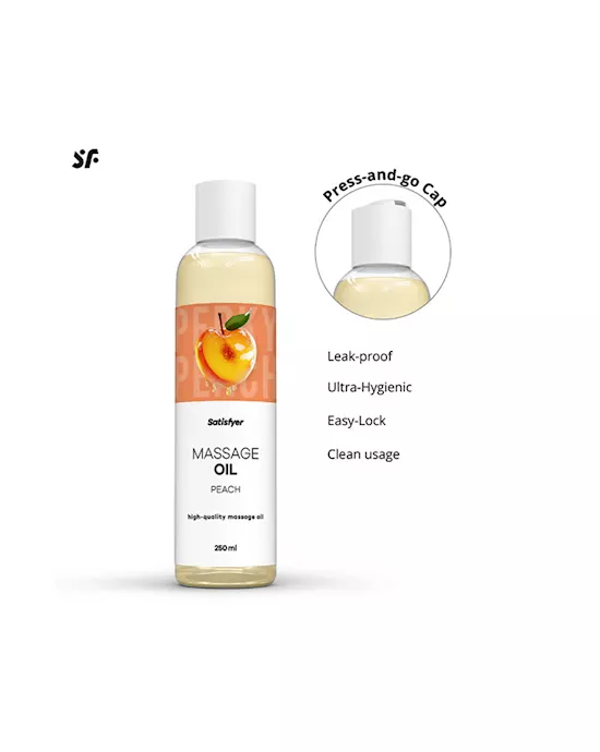 Satisfyer Massage Oil Peach 250ml