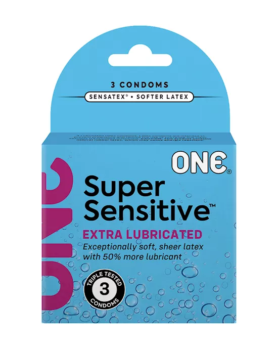 ONE Super Sensitive Condoms 3pk