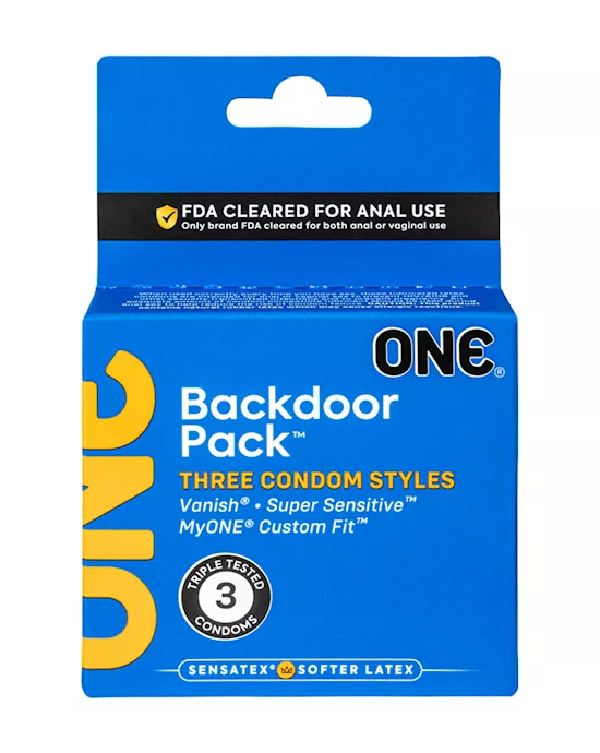 ONE Backdoor Condoms 3pk