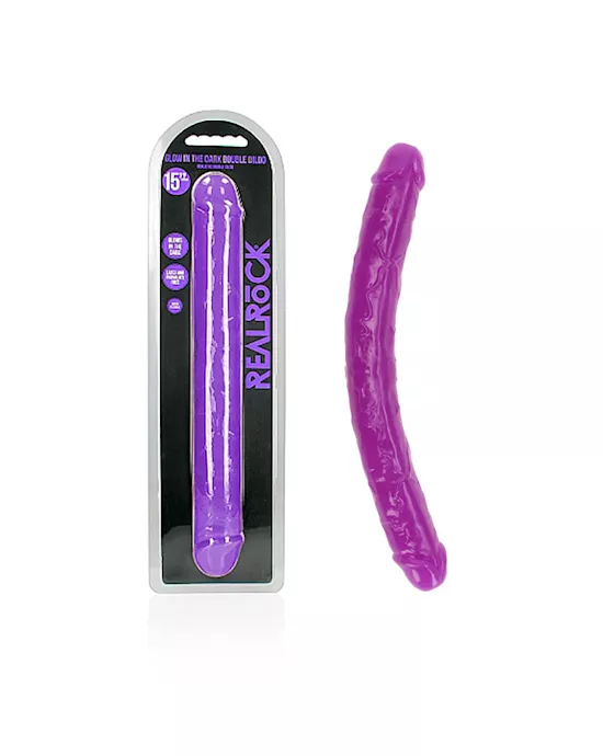 RealRock Glow Double Dildo 15 Inch