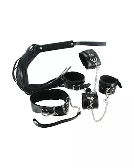 StrictLeatherBlackBondageSet