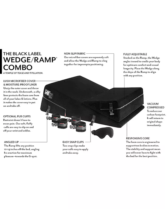 Liberator Black Label Wedge & Ramp Sex Pillow Combo