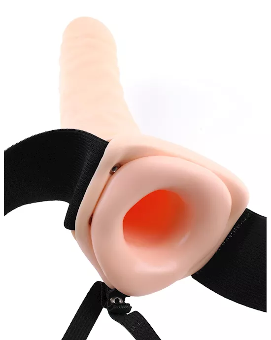 Fetish Fantasy Series 8 Vibrating Hollow Strap-On