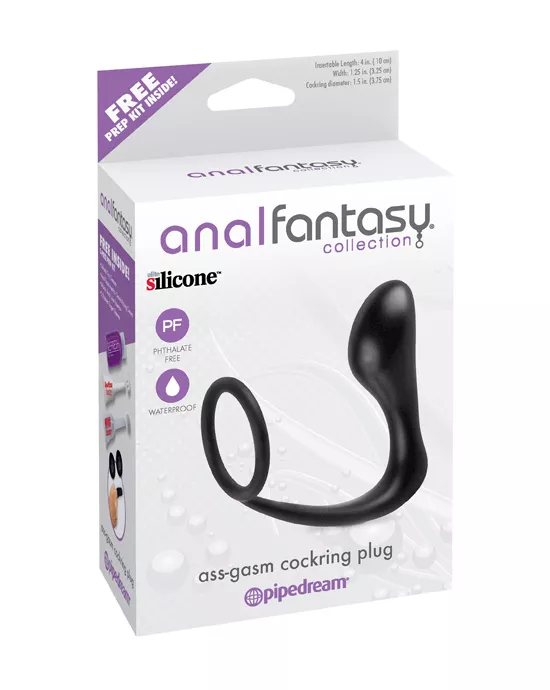 Anal Fantasy Ass Gasm Cockring Plug
